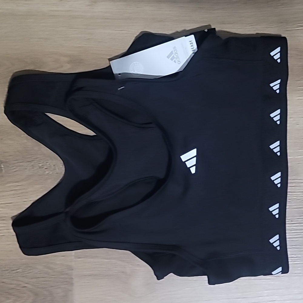 NWT Adidas Power React Sports Bra Set